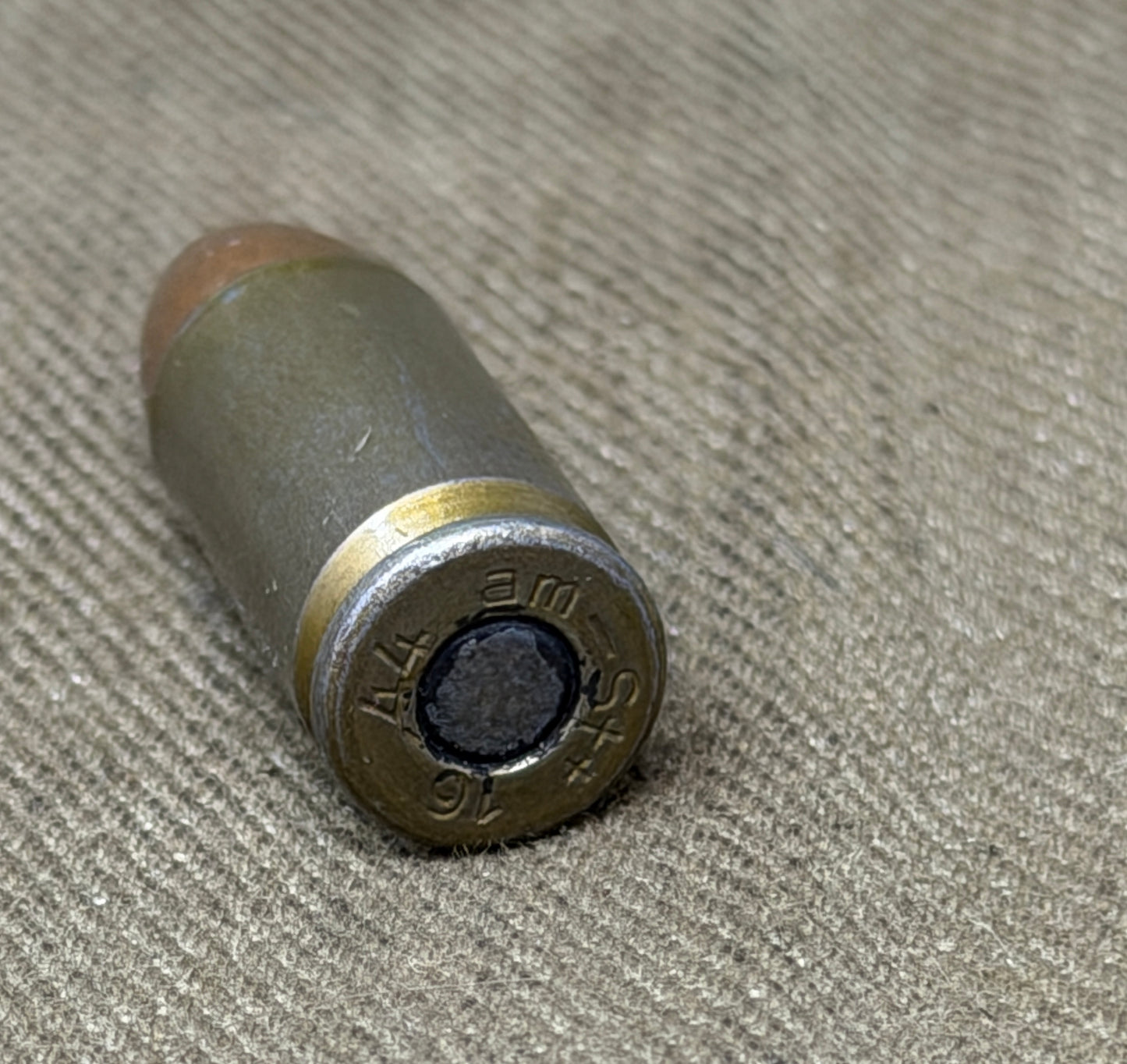Original Inert WWII German 9mm Parabellum Cartridge – am St 16 1944 – Gustloff-Werke Hirtenberg