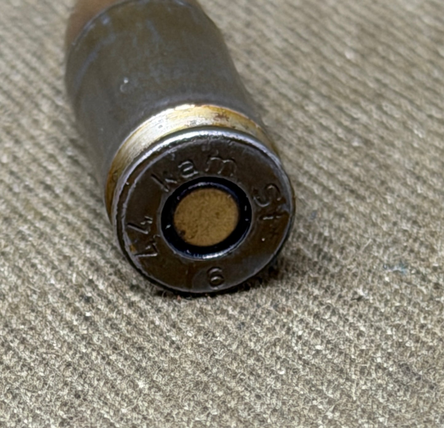 Original Inert WWII German 9mm Parabellum Cartridge – dnh St 6 1943 – RWS Werk Durlach