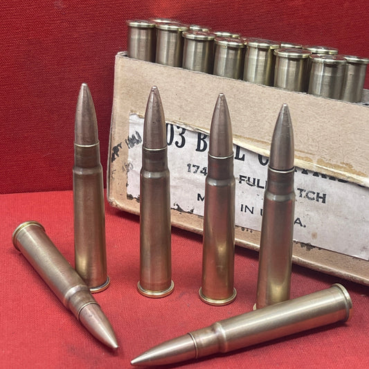 20 x INERT Lend Lease US Winchester 303 Rounds Dated 1941