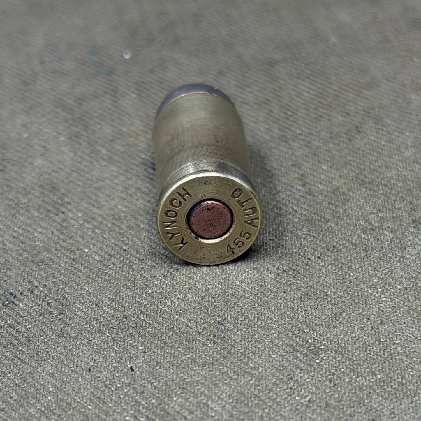 Original British .455 Webley Auto Mk I Inert Cartridge – KYNOCH Commercial Headstamp