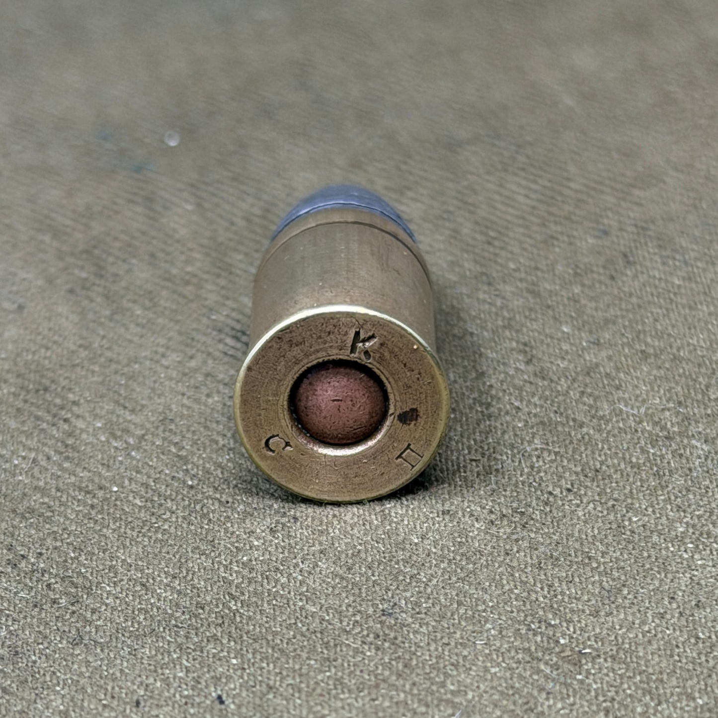 Original British .455 Webley Mk II Inert Cartridge – Kynoch K C Headstamp