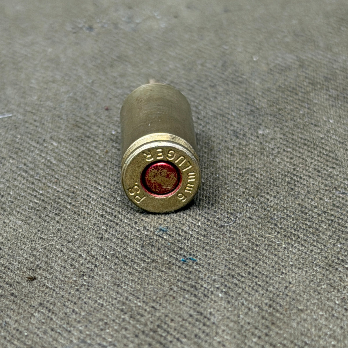 Original 9mm Luger THV (Très Haute Vitesse) Inert Cartridge – PS Headstamp – Solid Brass Projectile