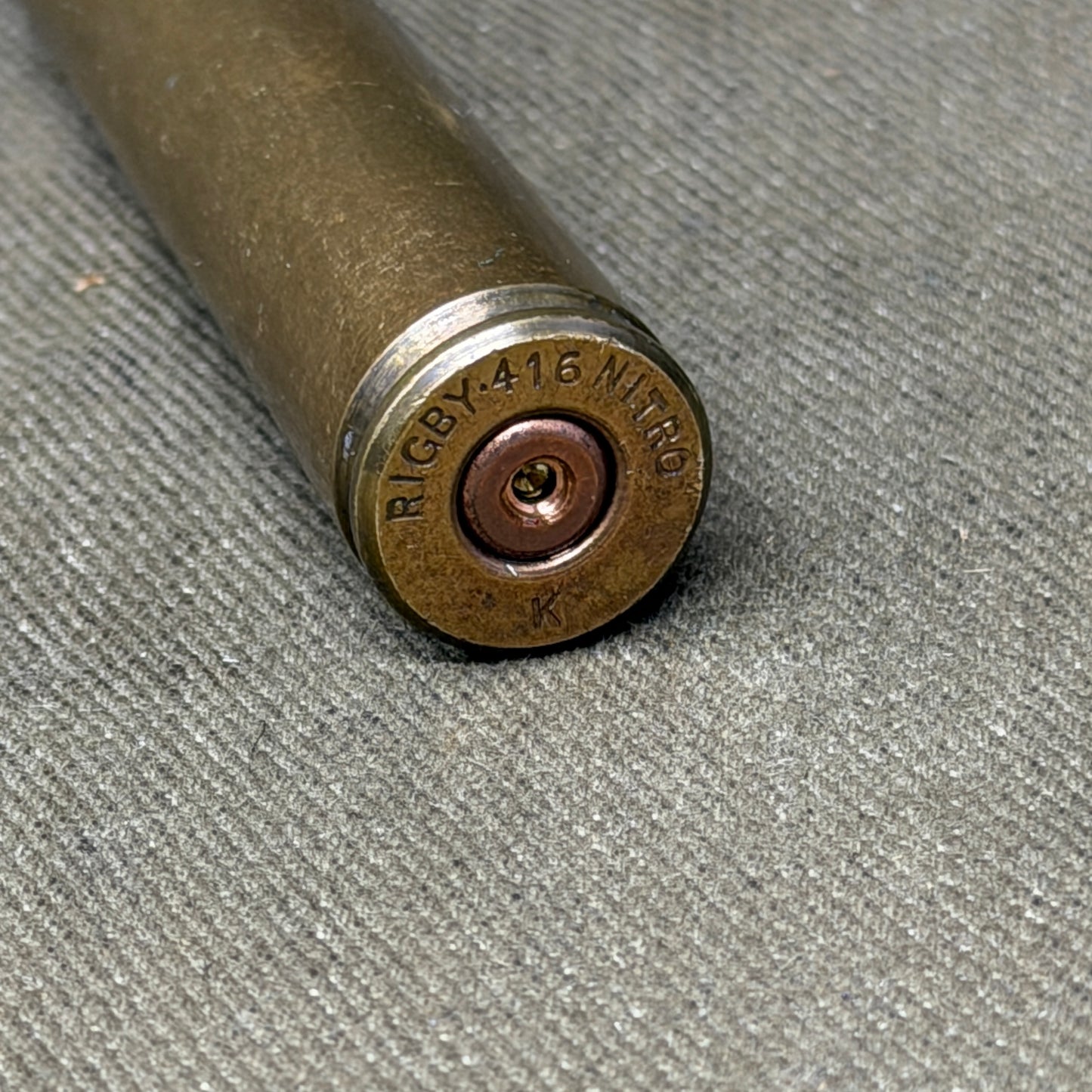 Inert .416 Rigby Nitro Cartridge – Kynoch Made British Safari Round