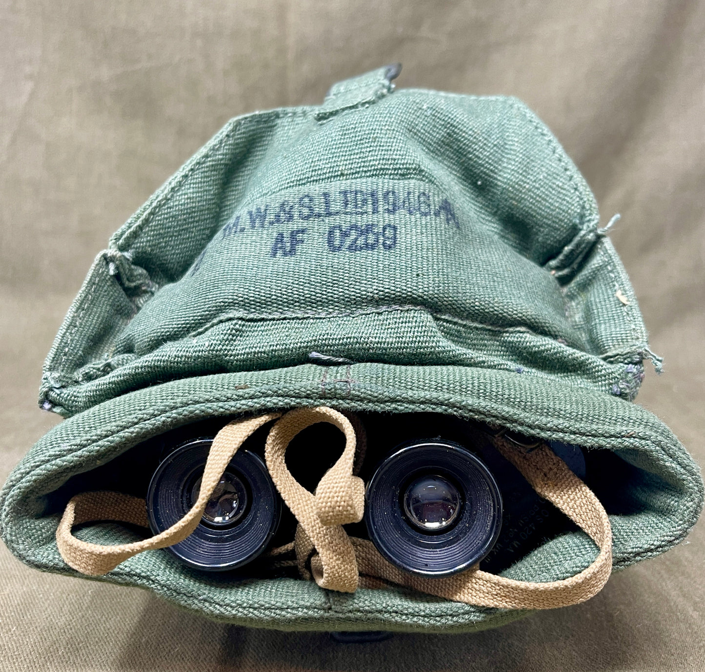 1943 British Binoculars Prism No.2 Mk III x6 – Taylor & Hobson with 1944 Jungle Case
