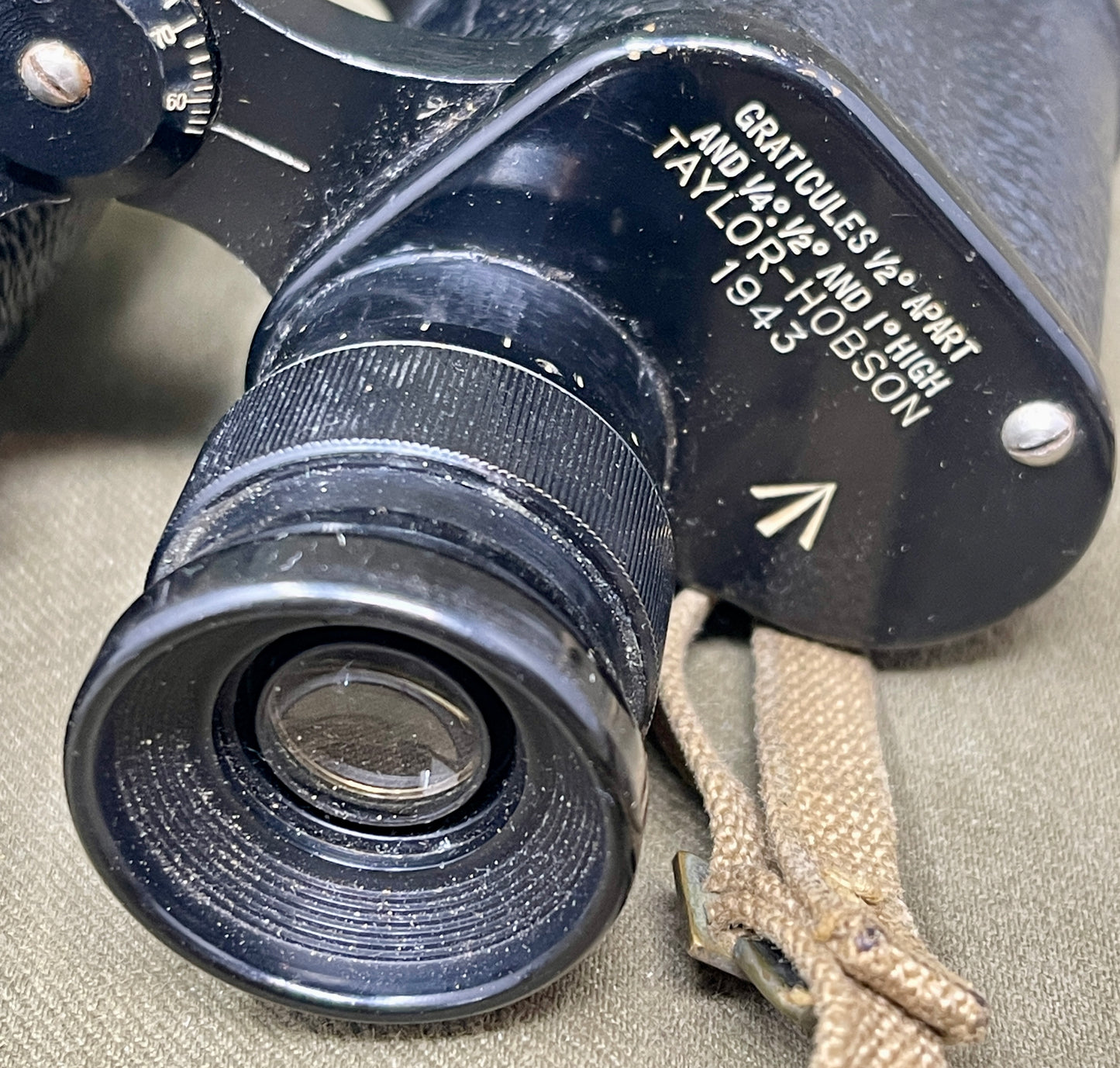 1943 British Binoculars Prism No.2 Mk III x6 – Taylor & Hobson with 1944 Jungle Case
