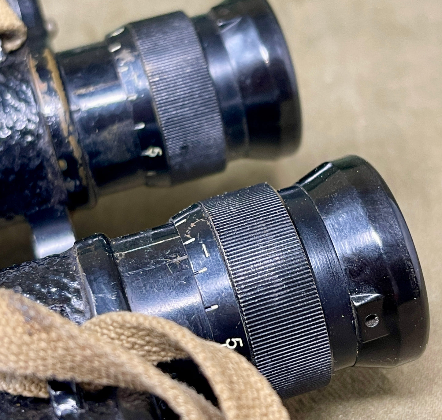 1943 British Binoculars Prism No.2 Mk III x6 – Taylor & Hobson with 1944 Jungle Case