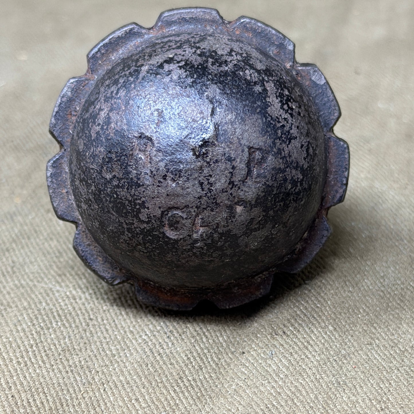 Original WWII German M39 Eihandgranate Egg Grenade – Inert