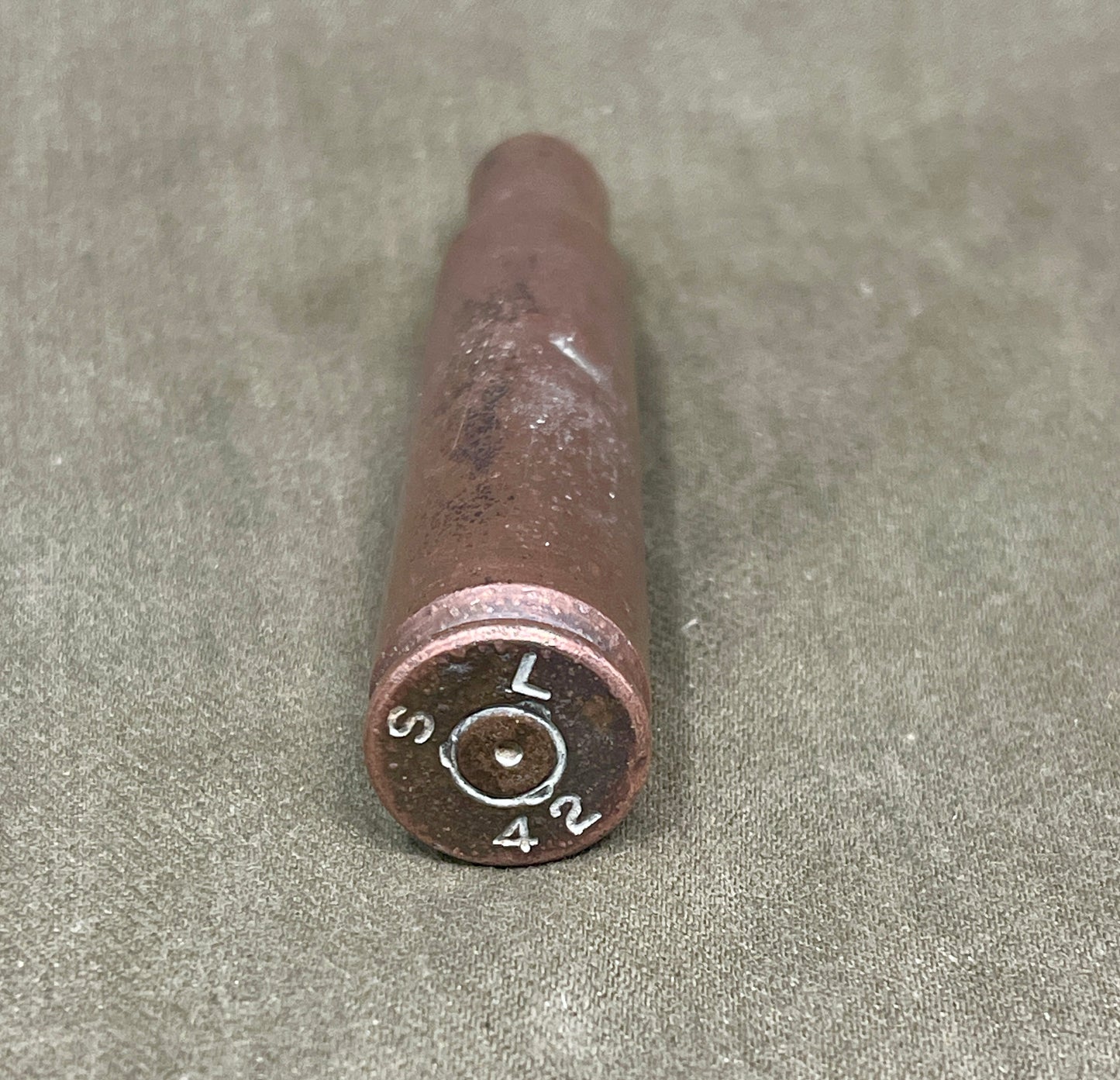 WW2 USAAF 50 Cal Cartridge case. Headstamp SL = Salt Lake Ciry