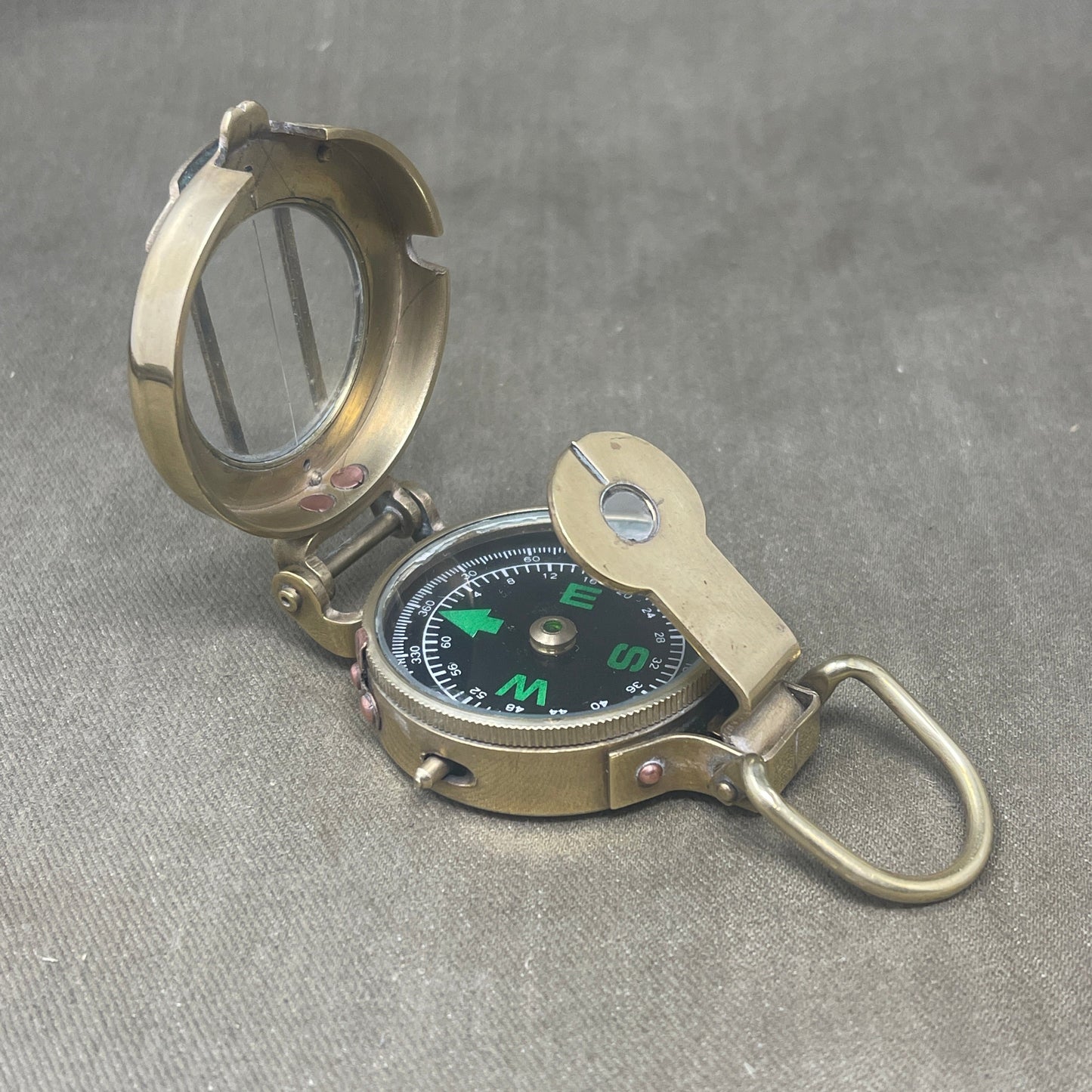WW1 British Officers Brass Compass by Stanley London