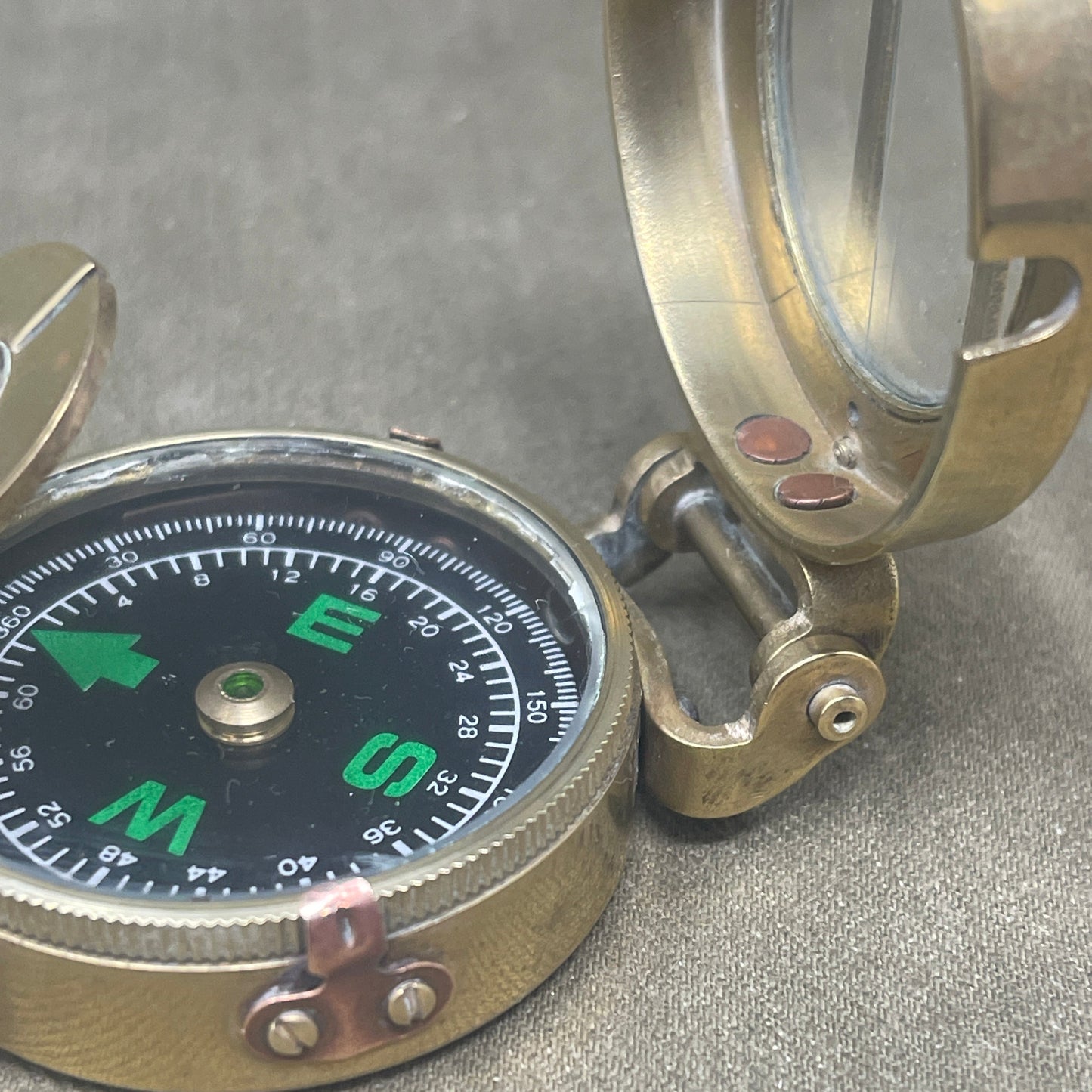 WW1 British Officers Brass Compass by Stanley London