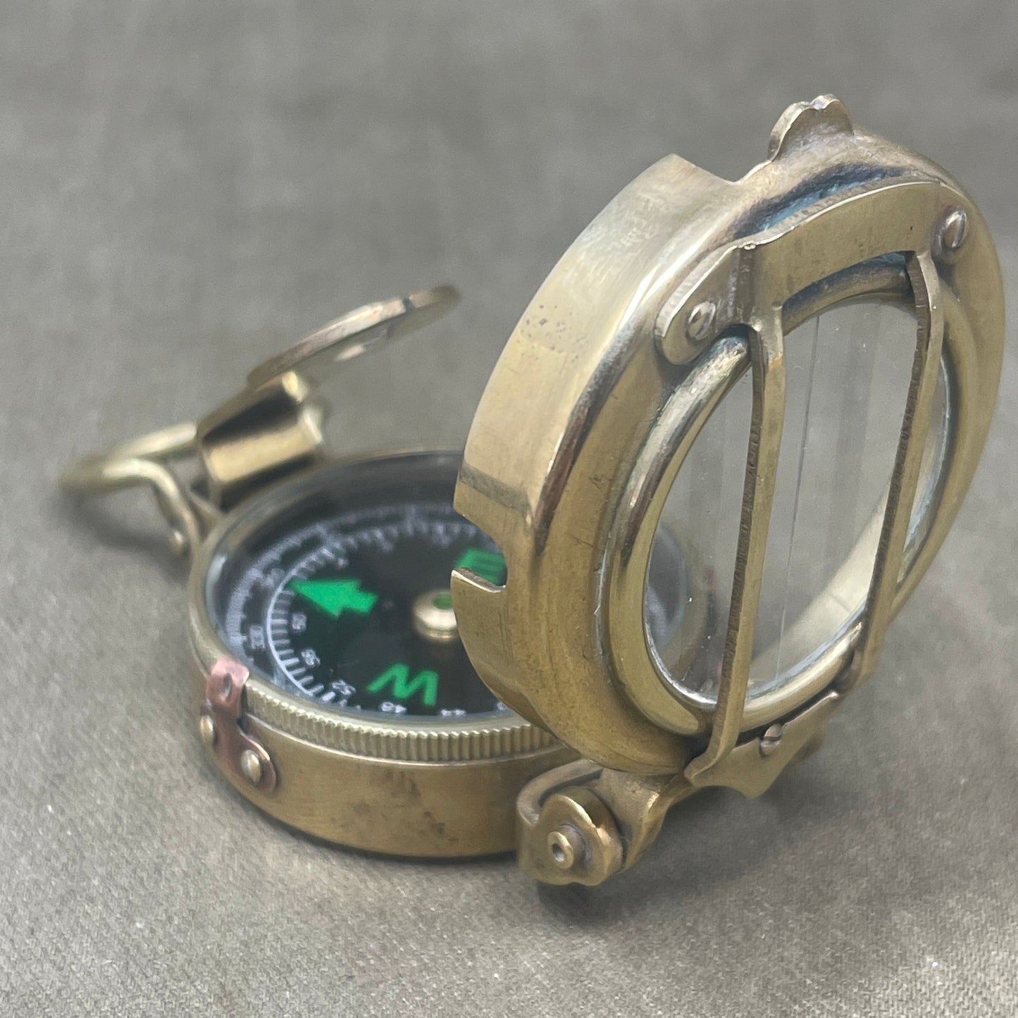 WW1 British Officers Brass Compass by Stanley London