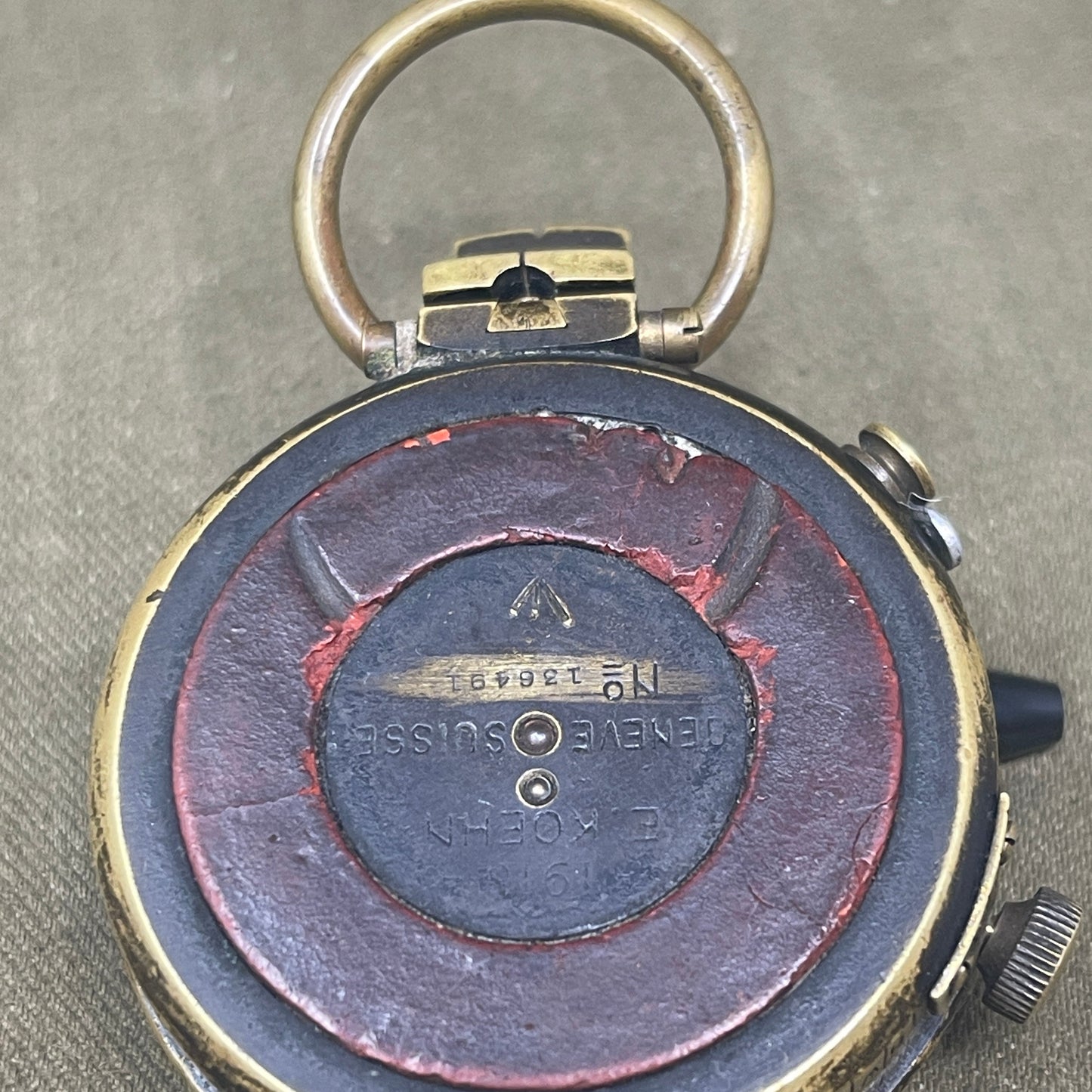 WWI British Prismatic Compass Made by E Koehn Geneve Suisse