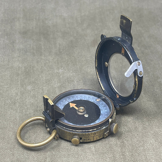 WWI British Prismatic Compass Made by E Koehn Geneve Suisse