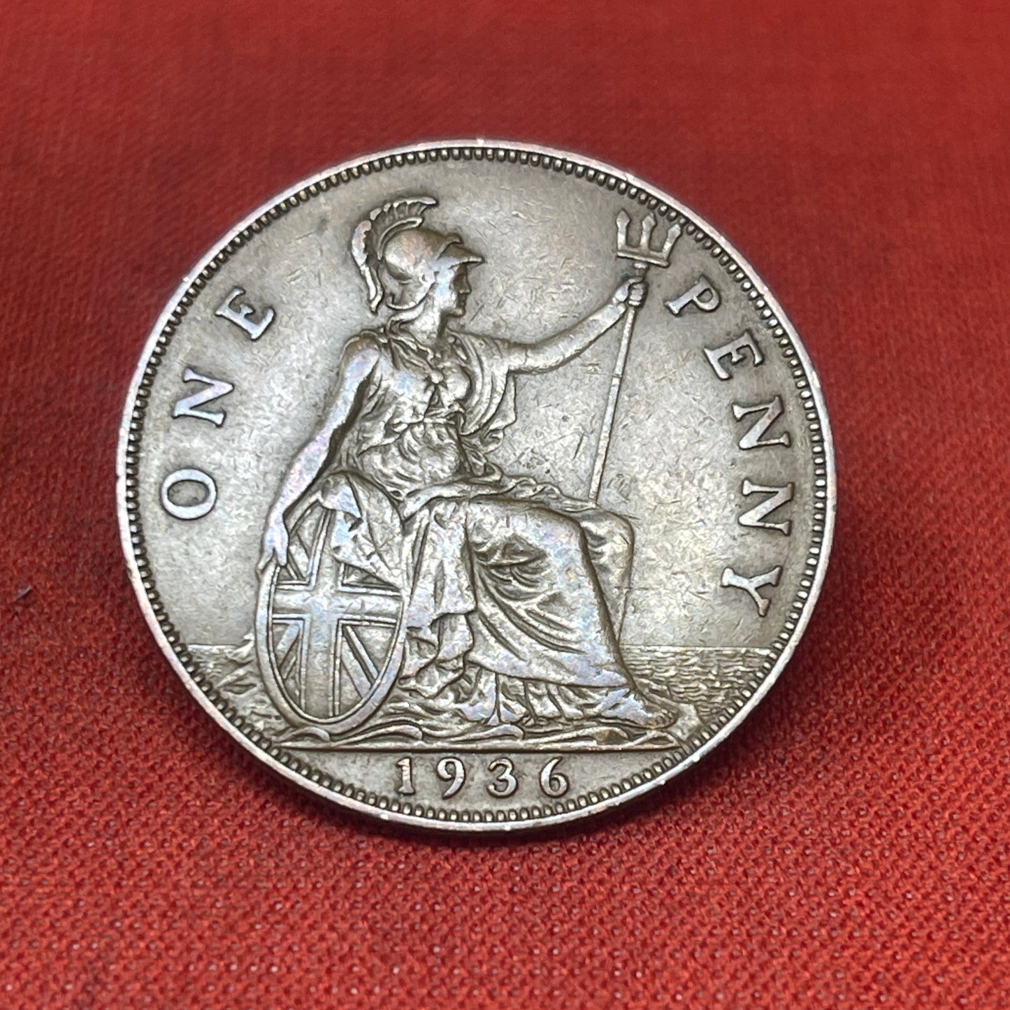 King George V1 WW12 Dated One Penny 1d Coins 1935-1948