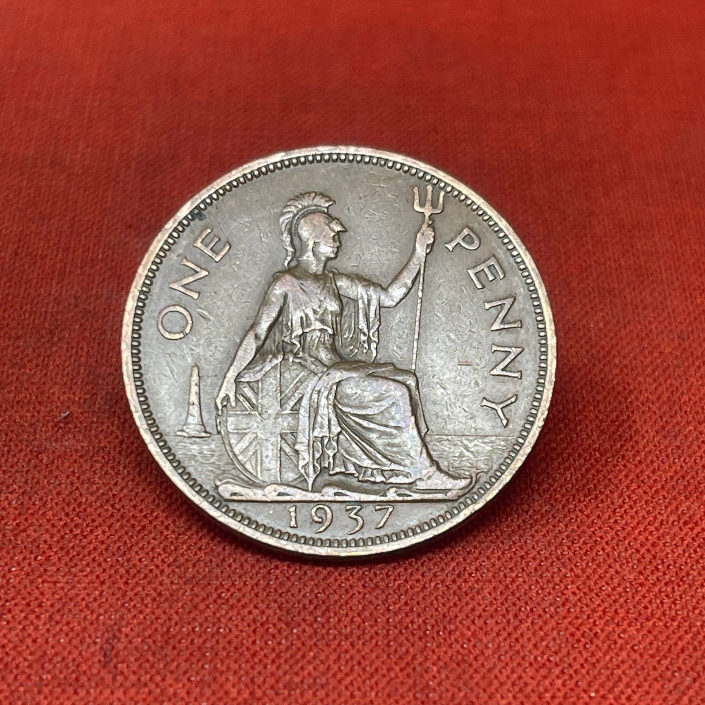 King George V1 WW12 Dated One Penny 1d Coins 1935-1948