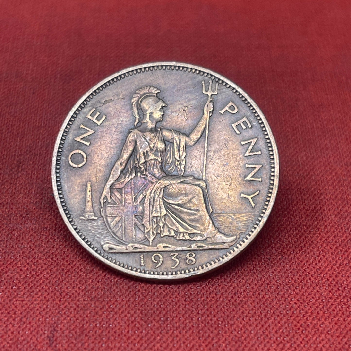 King George V1 WW12 Dated One Penny 1d Coins 1935-1948