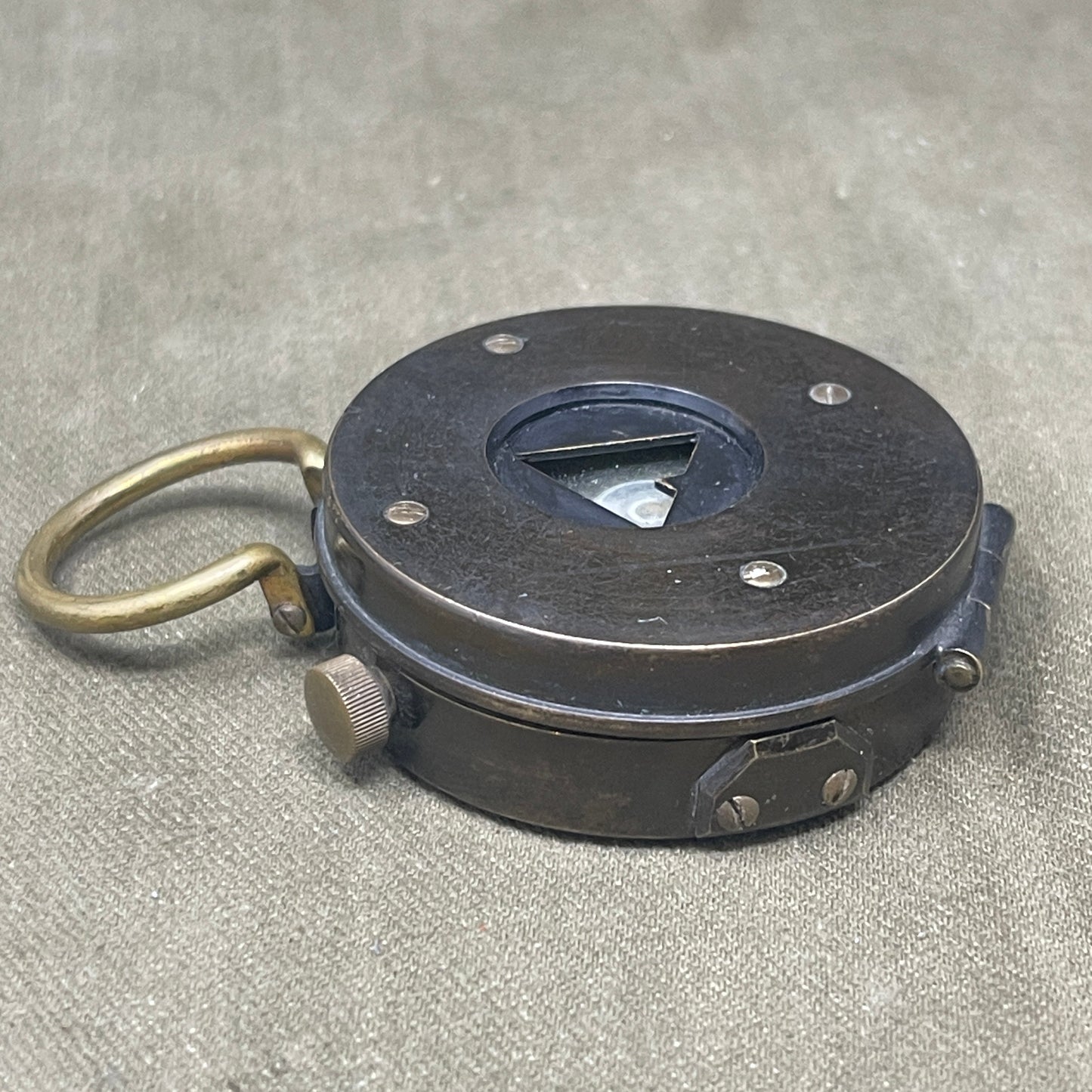 WWI British Verner’s Patent Marching Compass – 1918 S. Mordan & Co No. 1366
