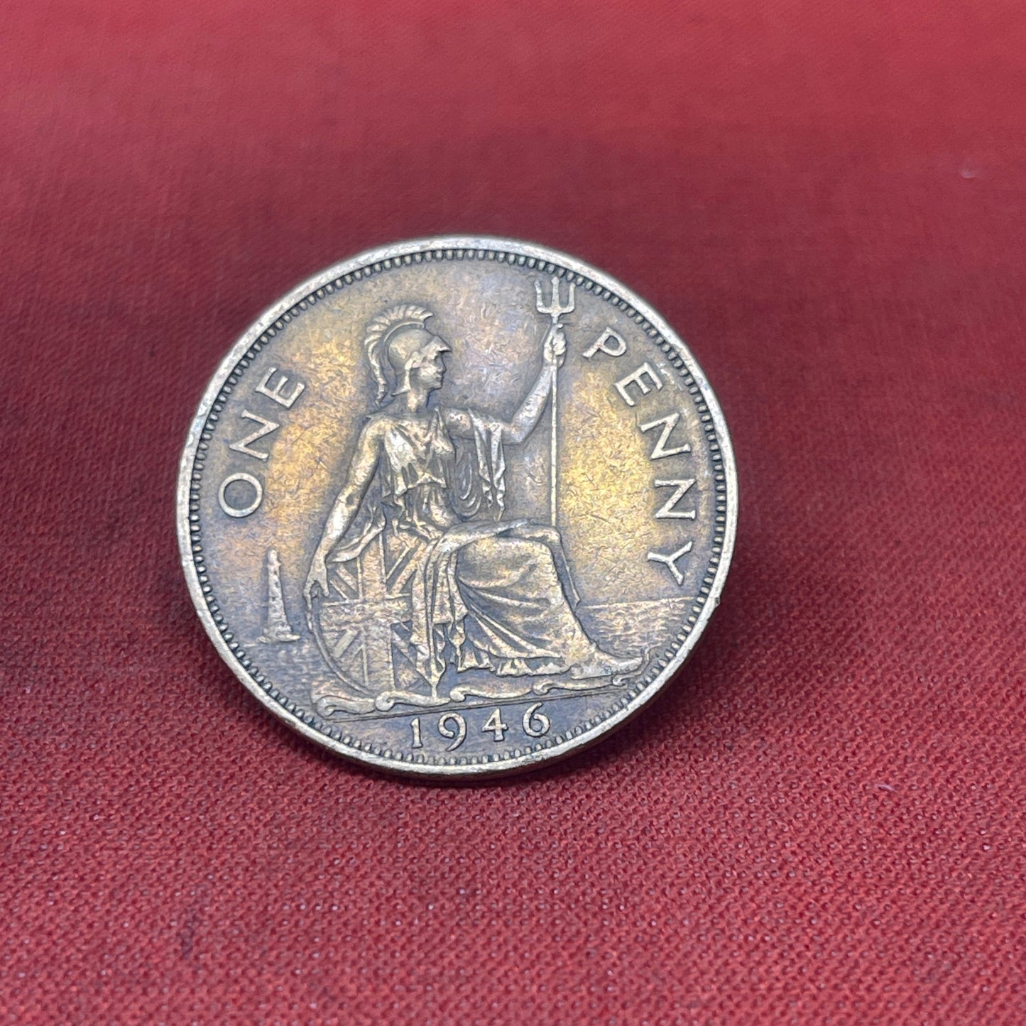 King George V1 WW12 Dated One Penny 1d Coins 1935-1948