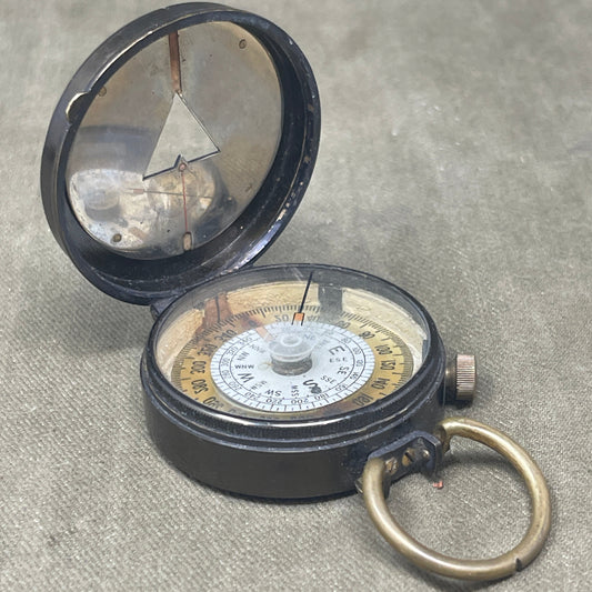 WWI British Verner’s Patent Marching Compass – 1918 S. Mordan & Co No. 1366