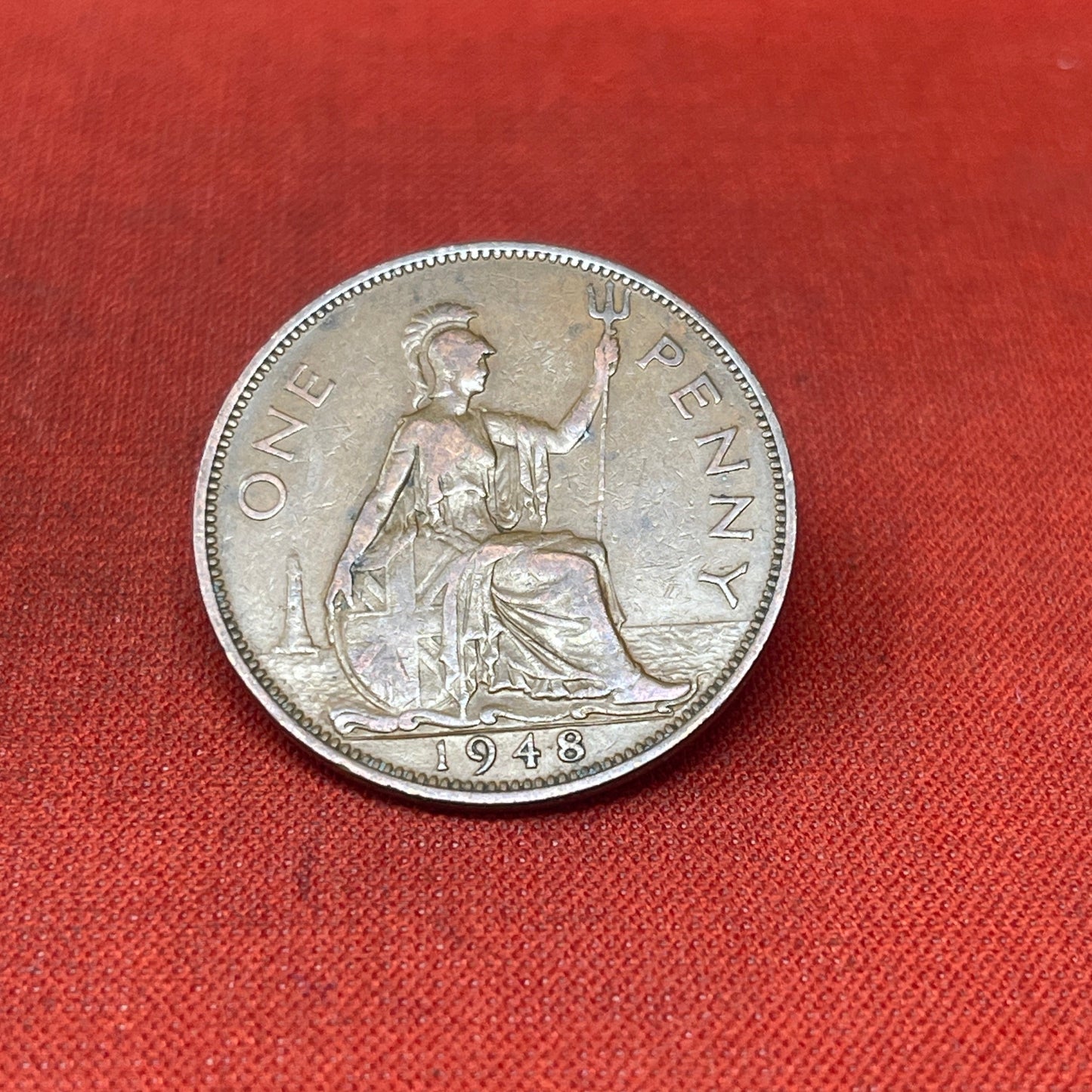 King George V1 WW12 Dated One Penny 1d Coins 1935-1948