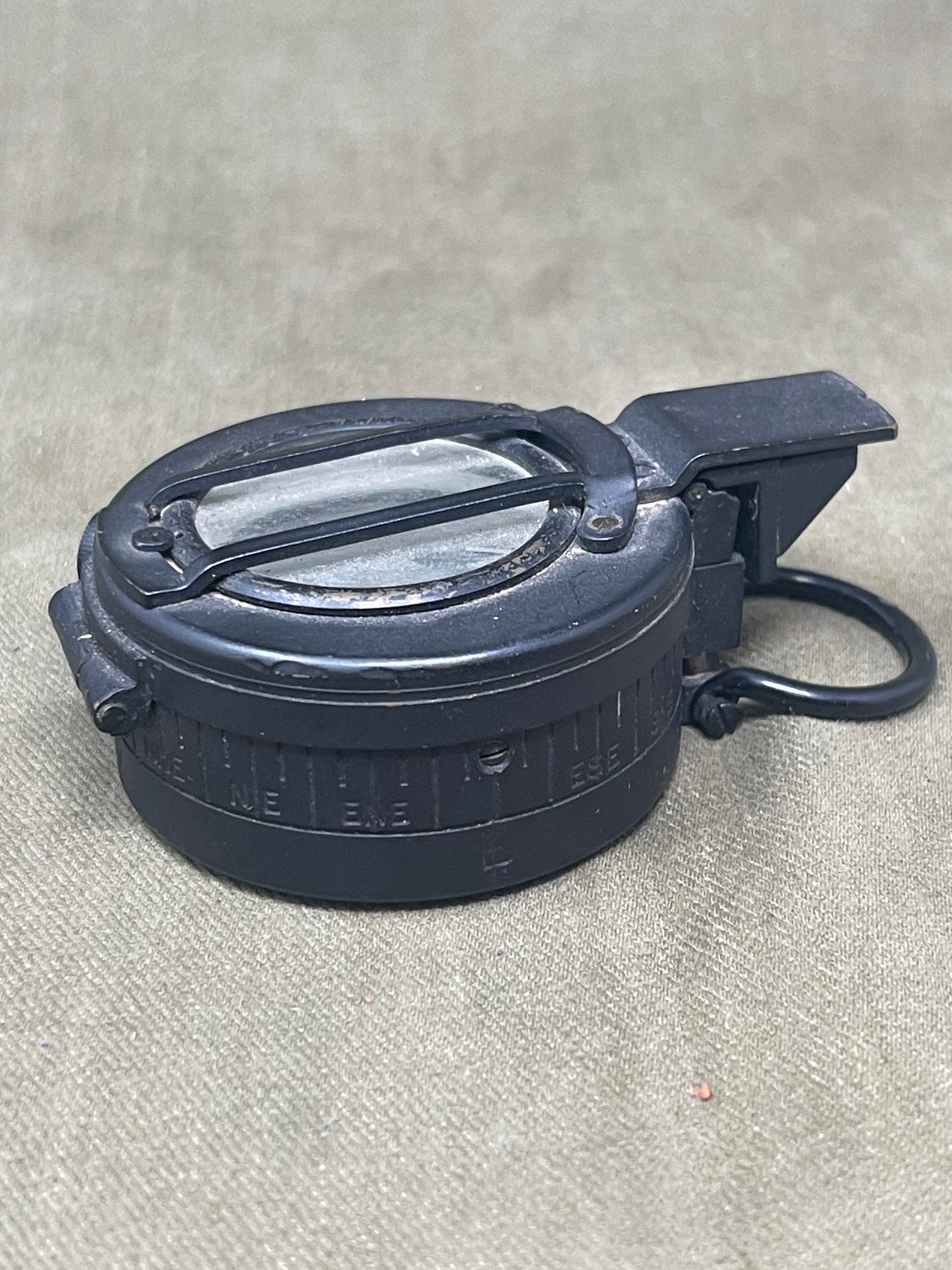 WWII British Prismatic Compass Dated 1943 T.G. CO London