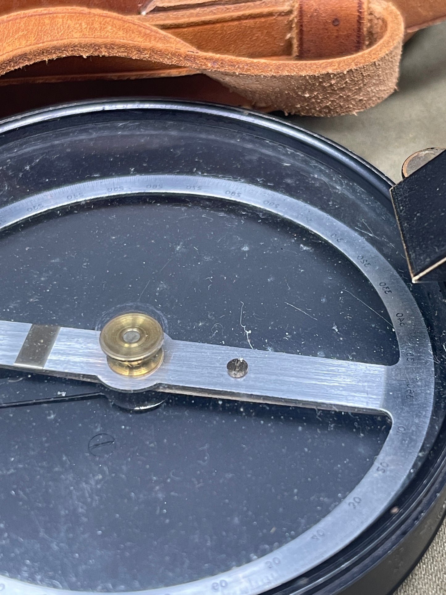 British Artillery Prismatic Compass by Francis Barker & Son.