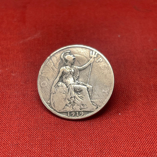 King George V One Penny Dated 1919