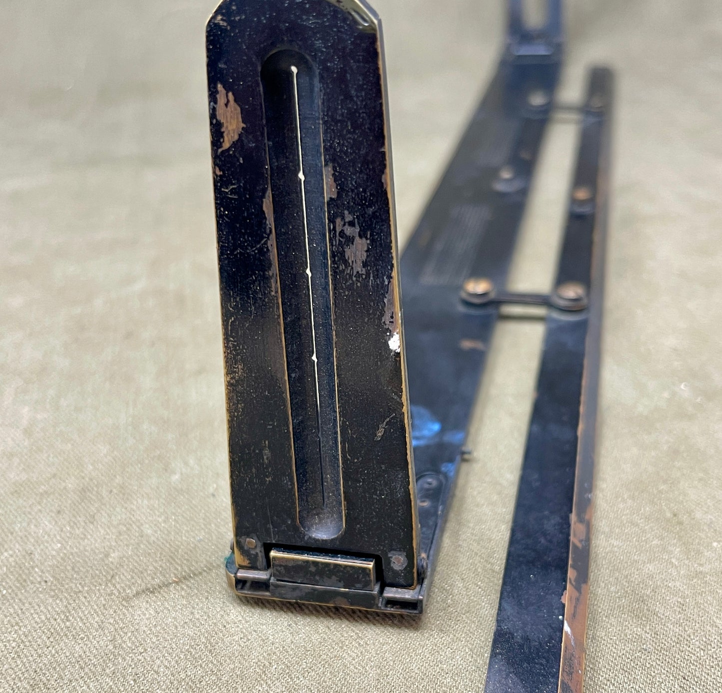 Military Alidade with Parallel MKII Rule with case