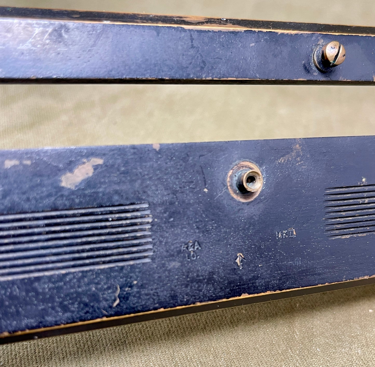 Military Alidade with Parallel MKII Rule with case