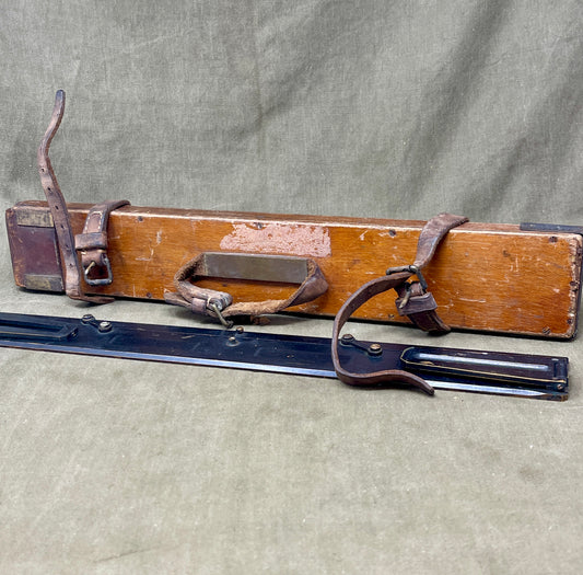 Military Alidade with Parallel MKII Rule with case