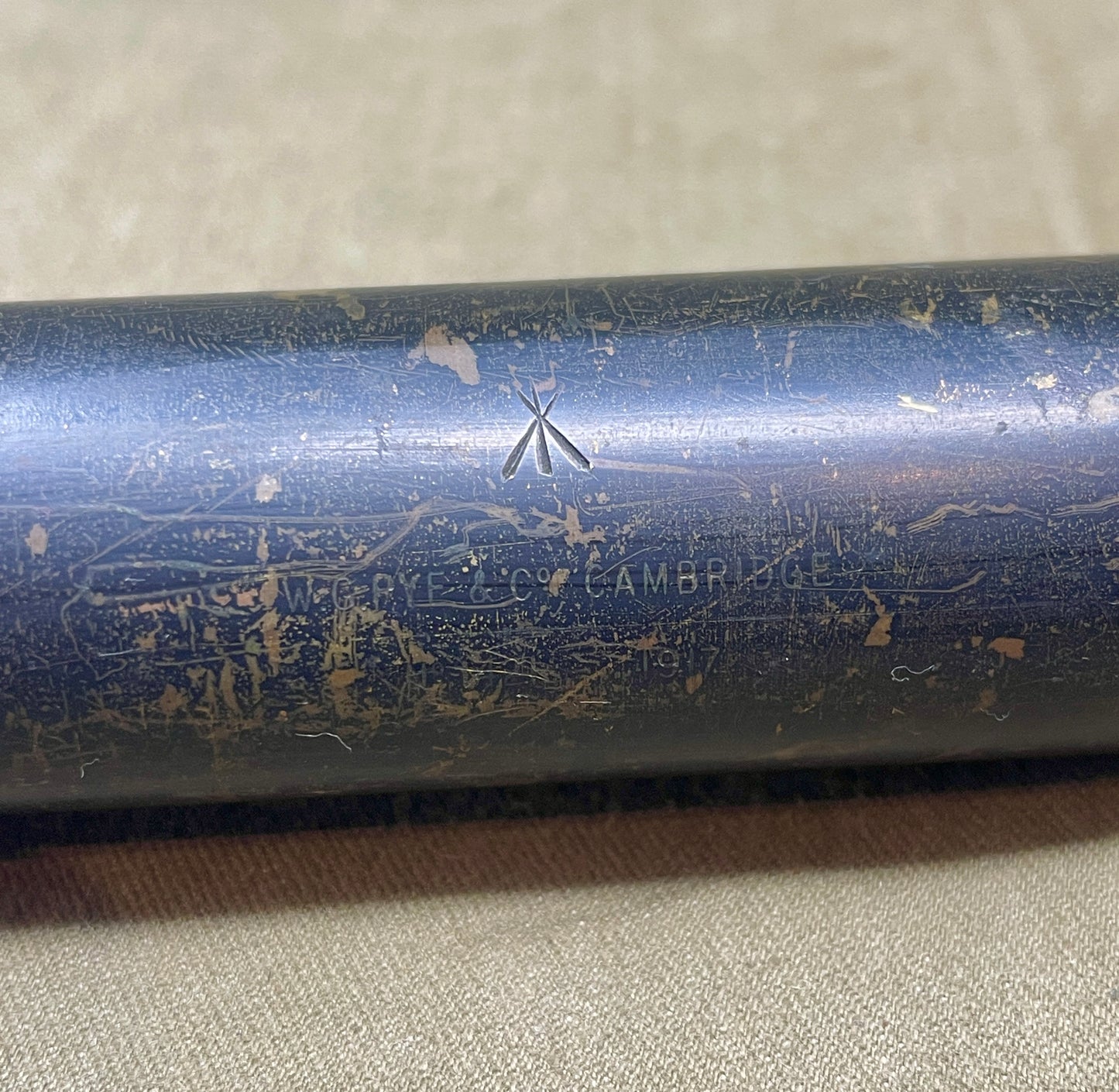 WW1 British Artillery Sighting telescope No5 1917 Pye & Co Cambridge