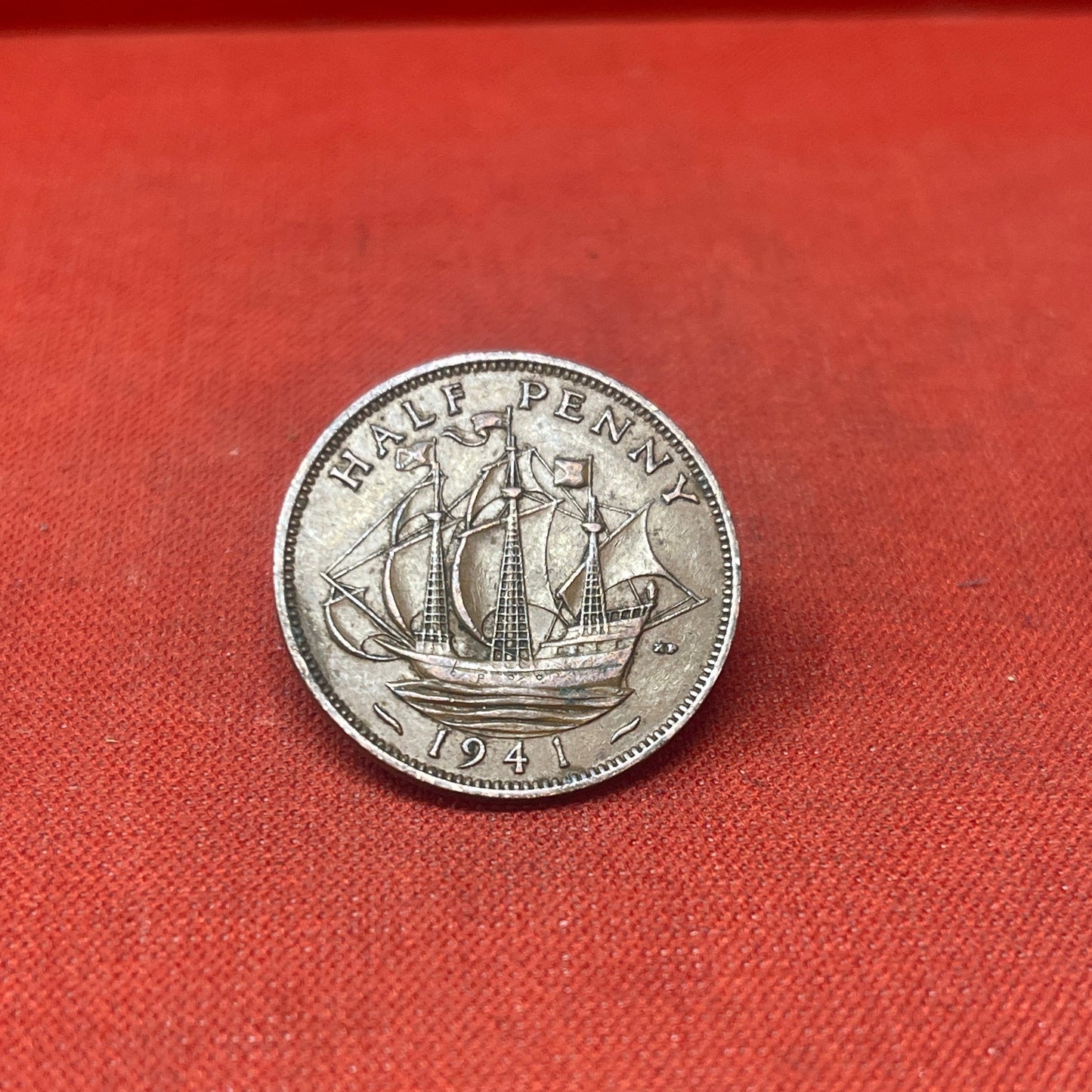 King George VI 1941 Half Penny