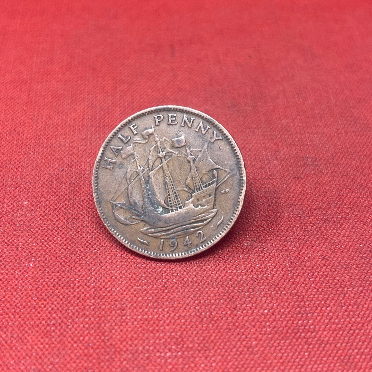 King George VI 1942 Half Penny