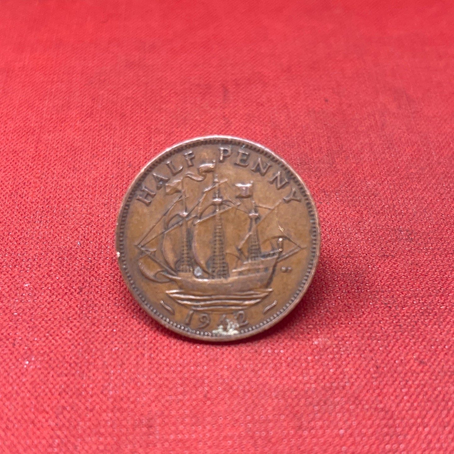 King George VI 1942 Half Penny