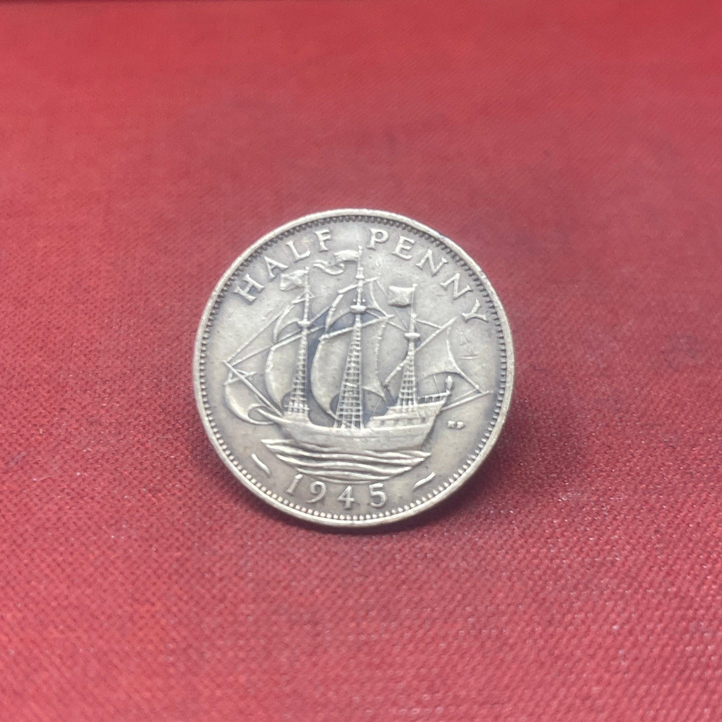 King George VI 1945 Half Penny