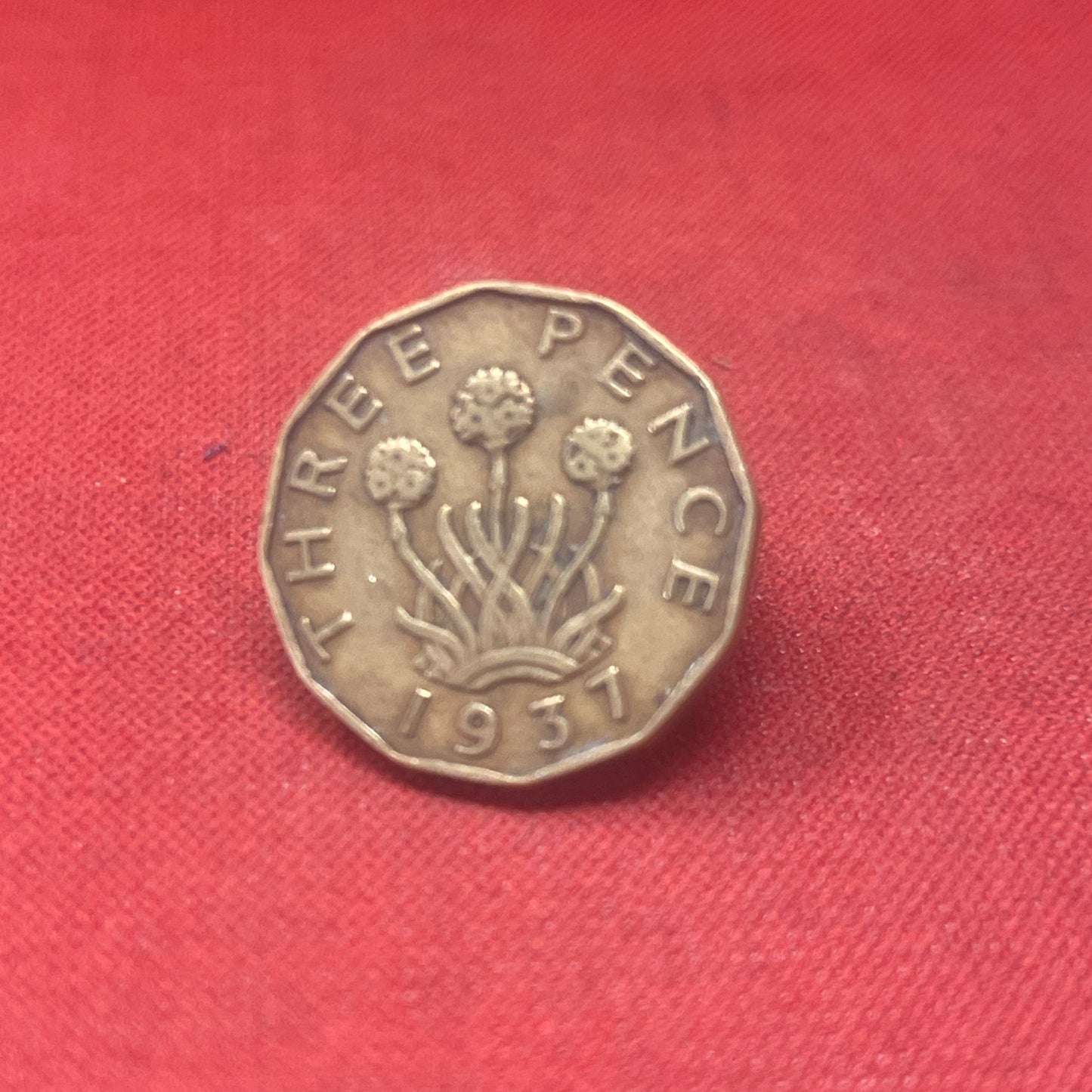 King George VI 1937 Threepence Coin