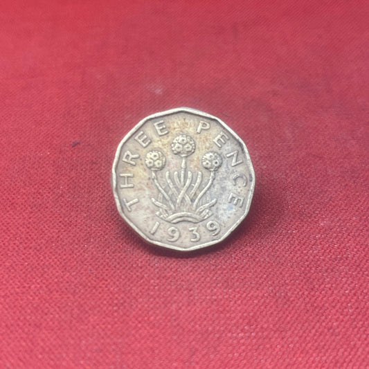 King George VI 1939  Threepence Coin