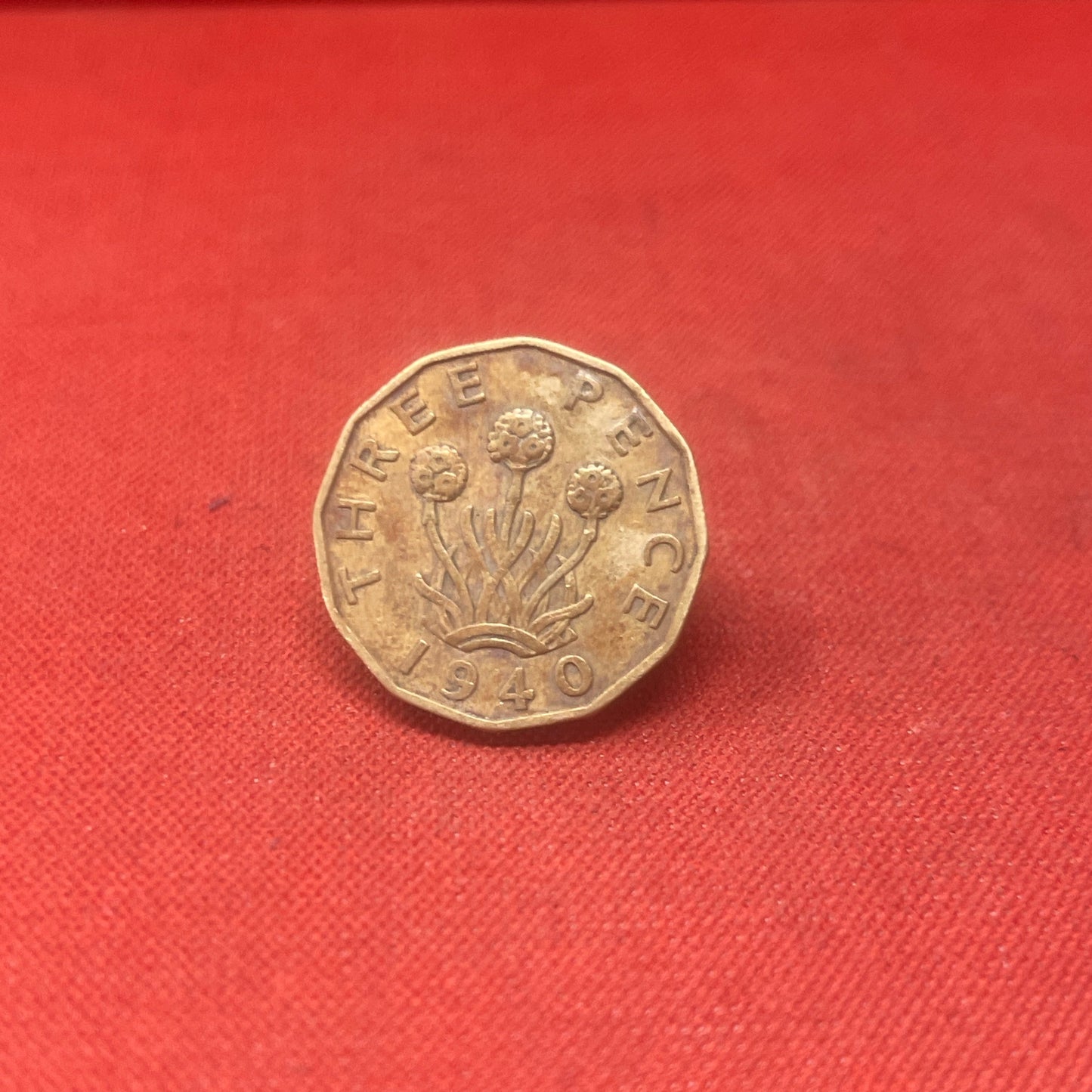 King George VI 1940 Threepence Coin