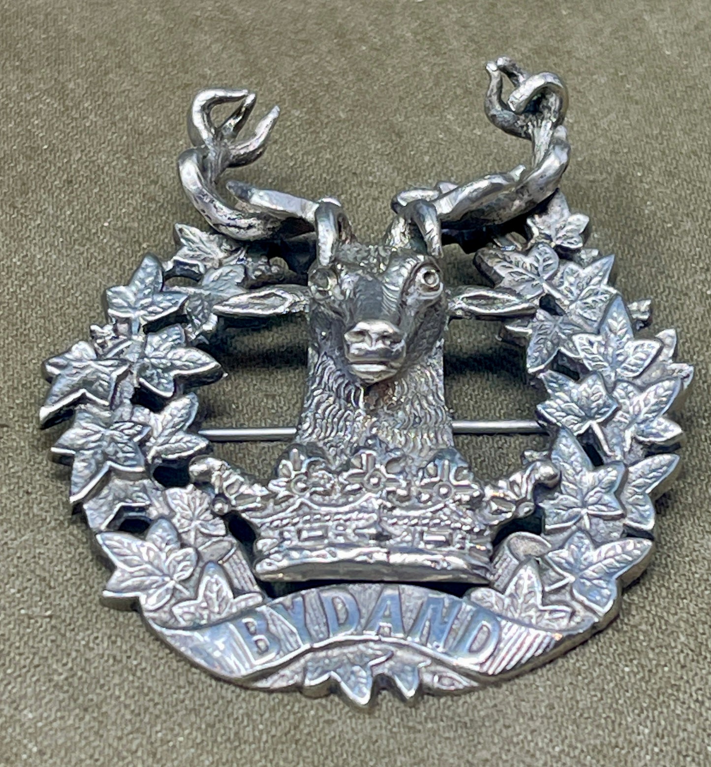 Gordon Highlanders Regiment Officer's Cap Badge