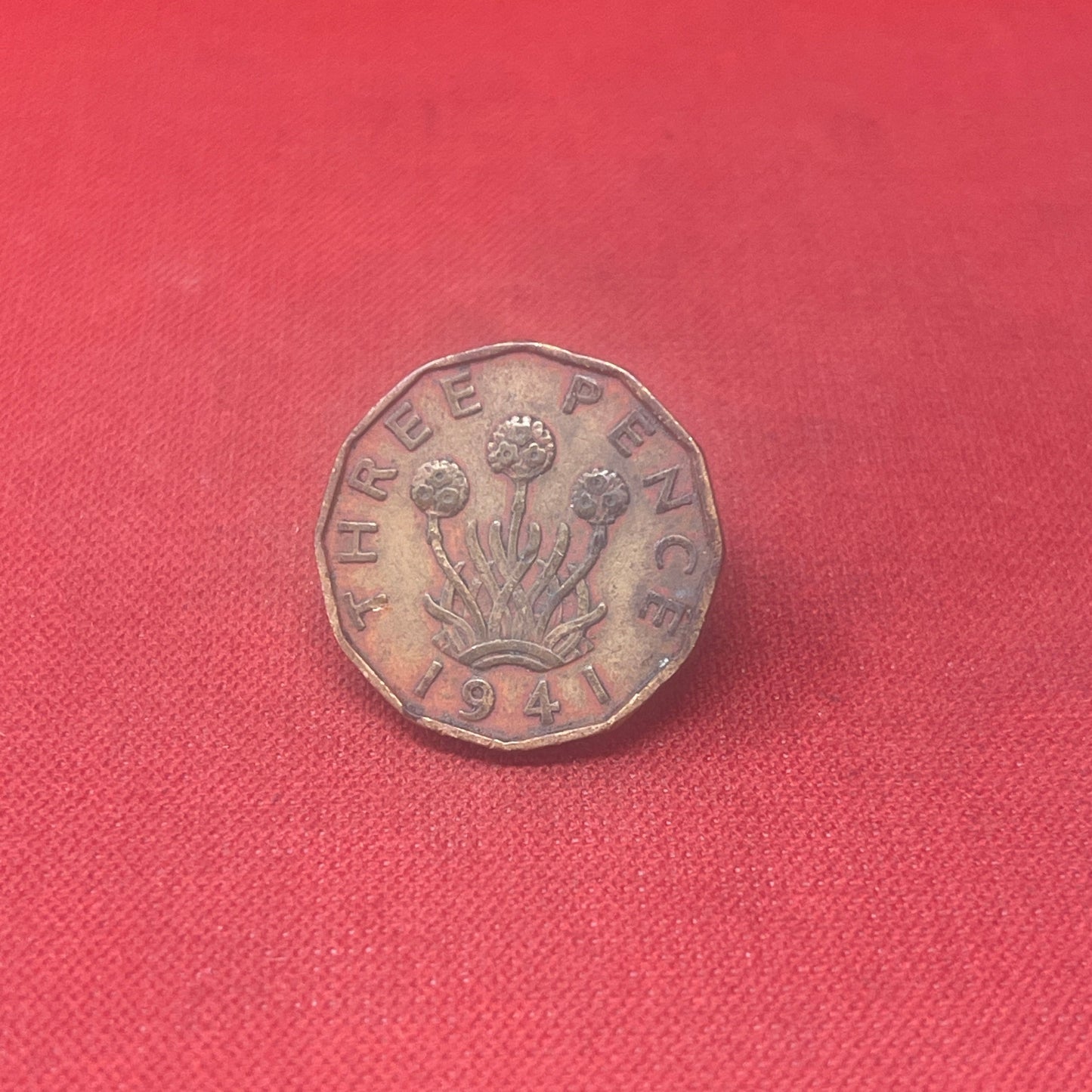 King George VI 1941 Threepence Coin