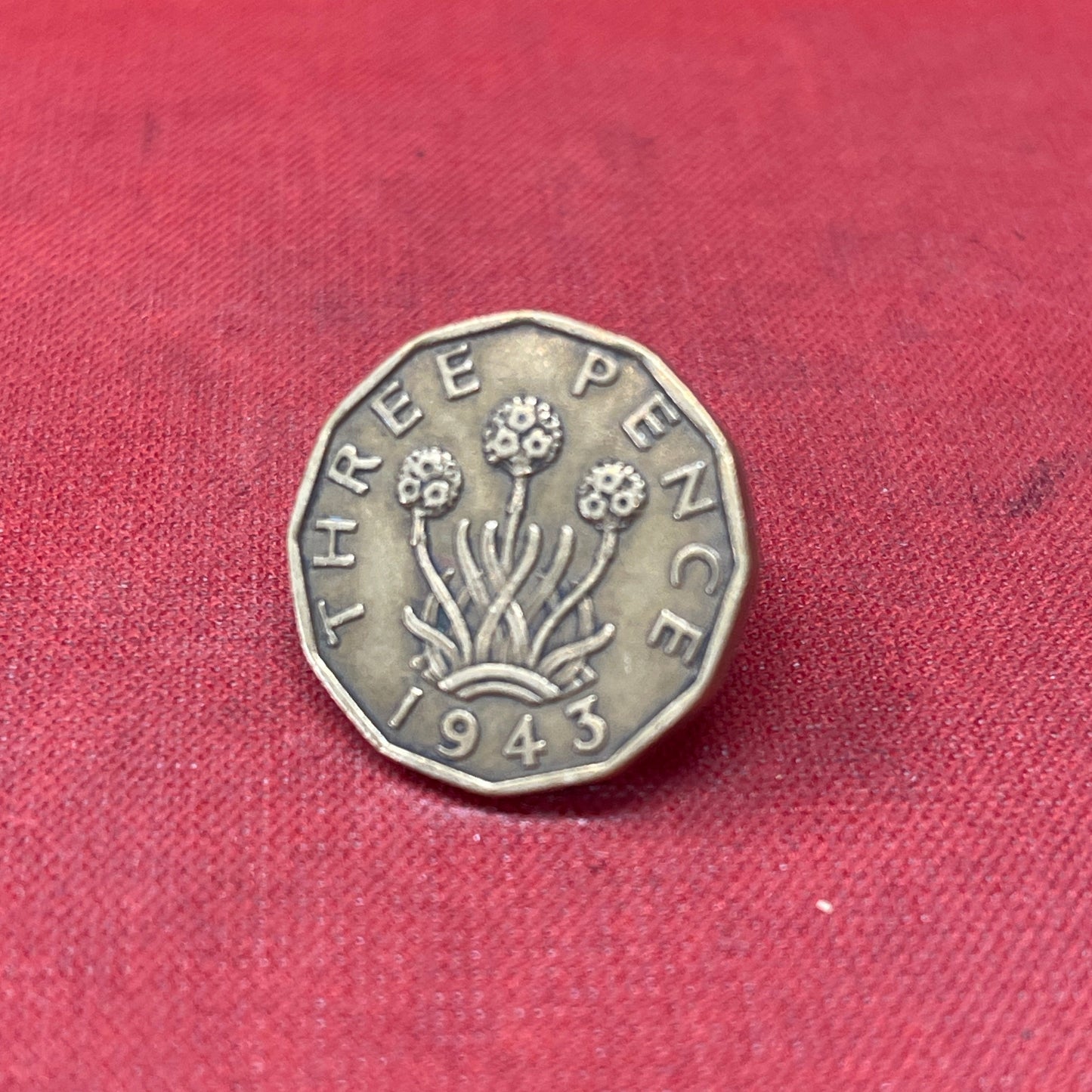 King George VI 1943 Threepence Coin
