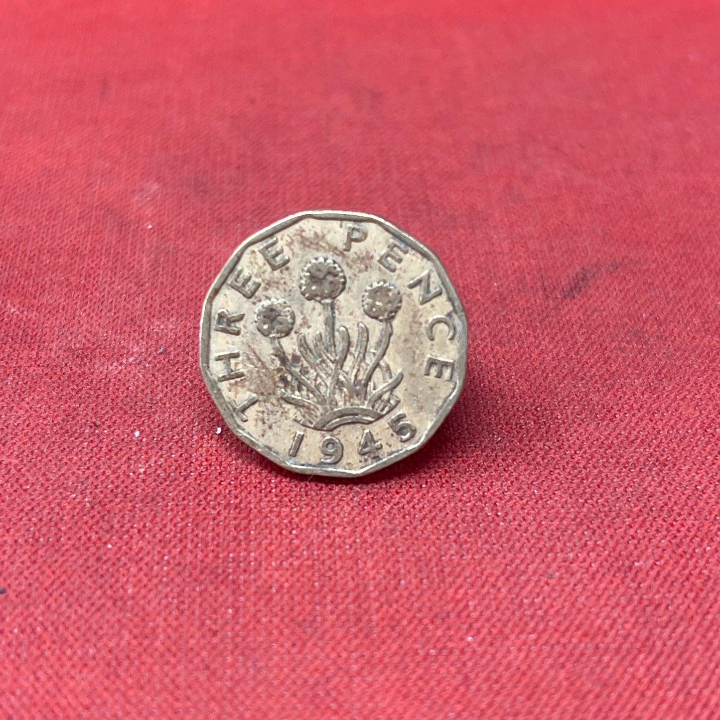 King George VI 1945 Threepence Coin