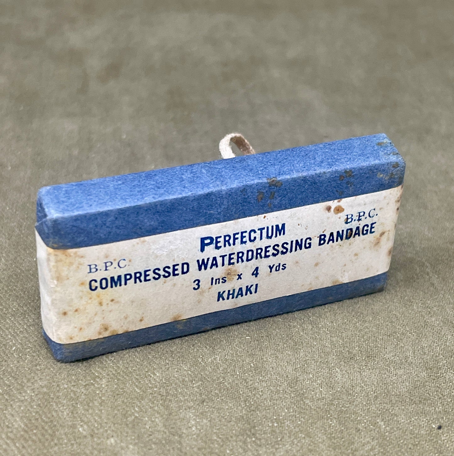 Perfectum . B.P.C Compressed Waterdressing Bandage 3 Ins x 4 Yds Khaki
