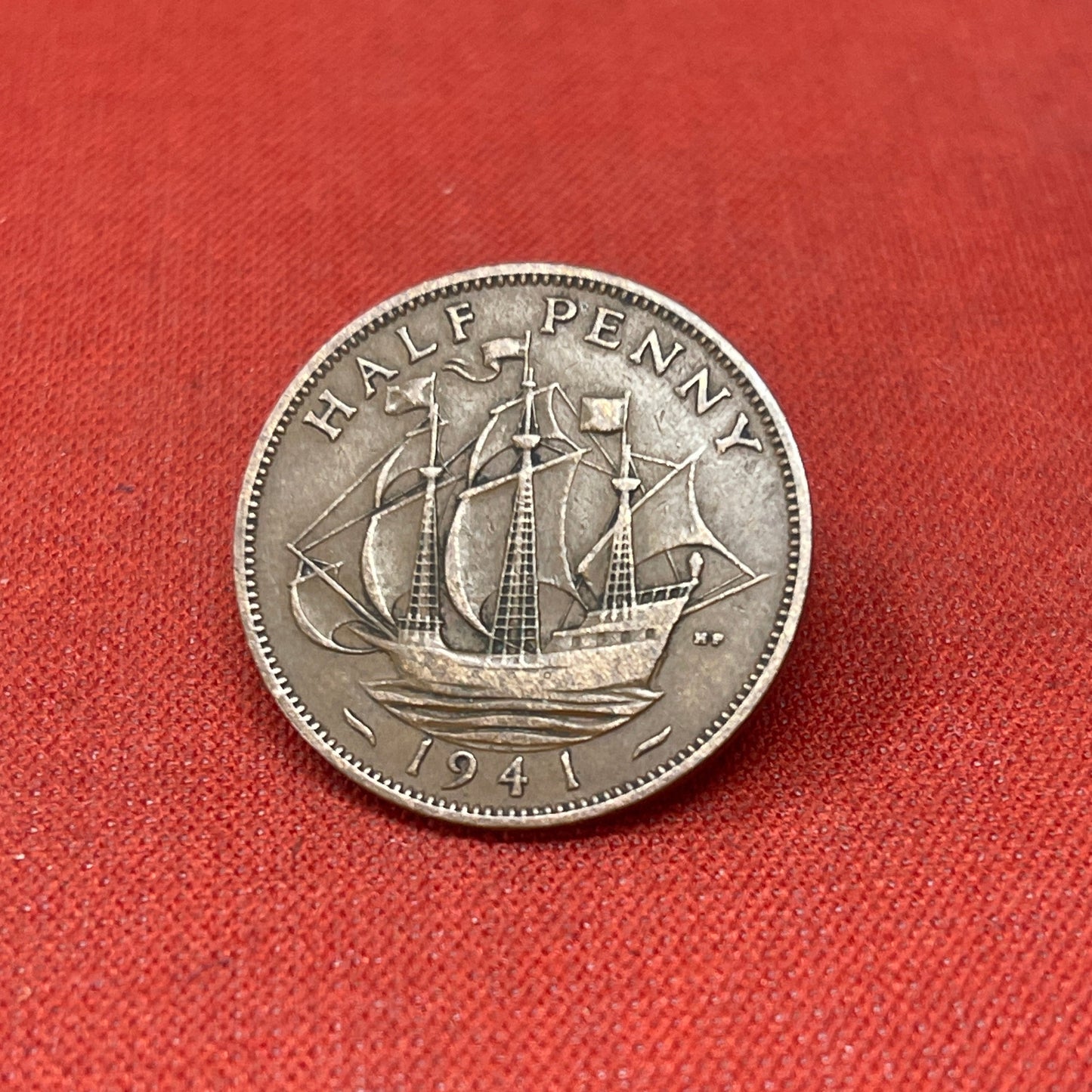 King George VI 1941 Half Penny