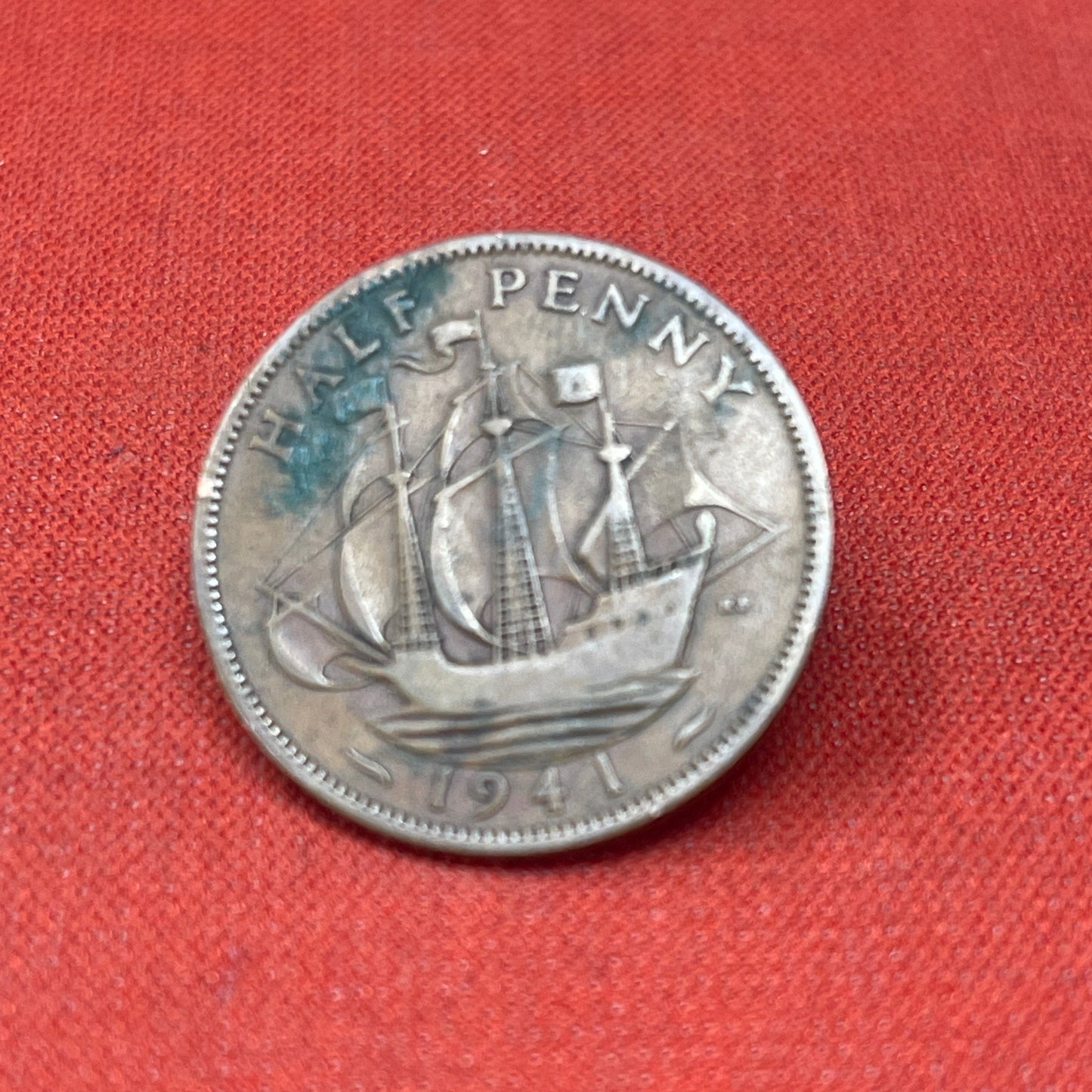 King George VI 1941 Half Penny