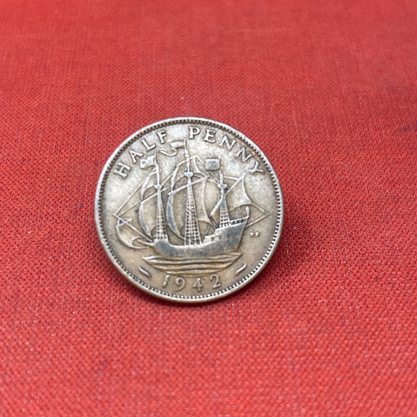 King George VI 1942 Half Penny
