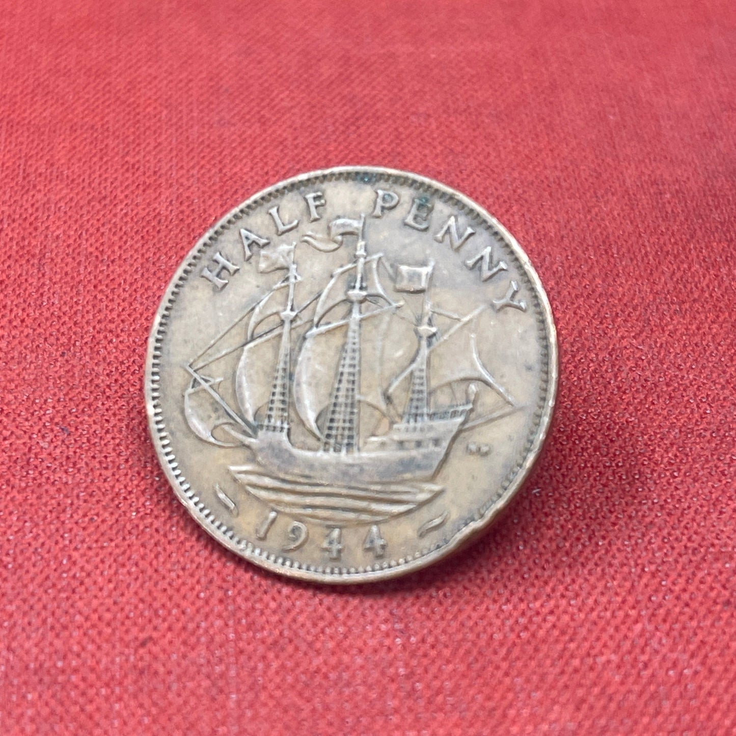 King George VI 1942 Half Penny