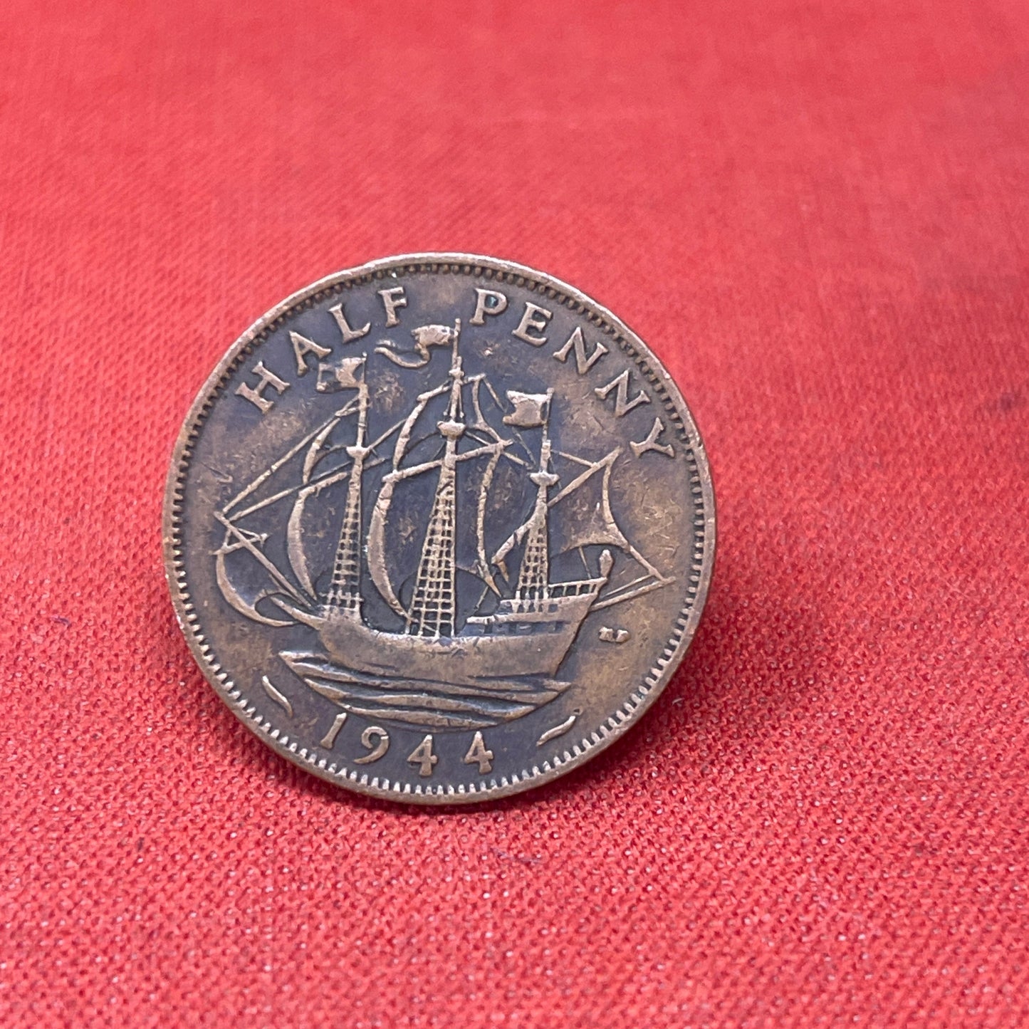 King George VI 1942 Half Penny