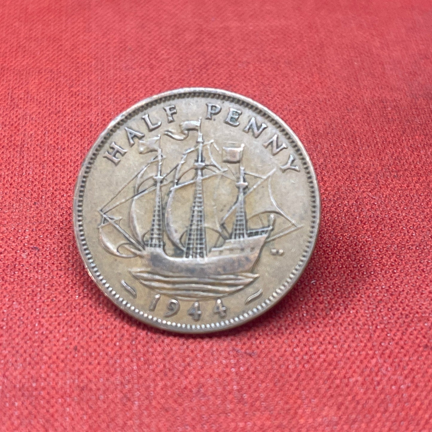 King George VI 1942 Half Penny