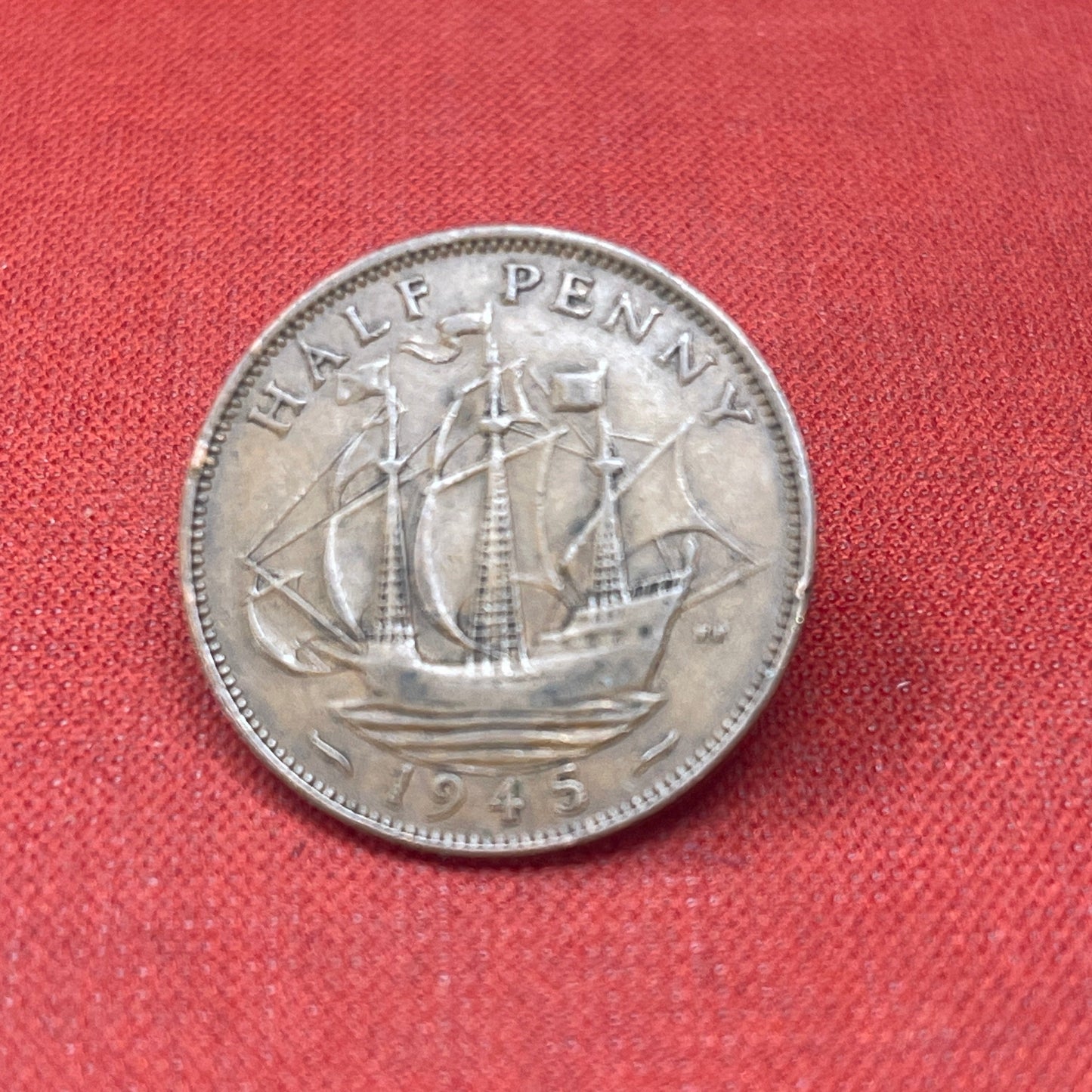 King George VI 1942 Half Penny